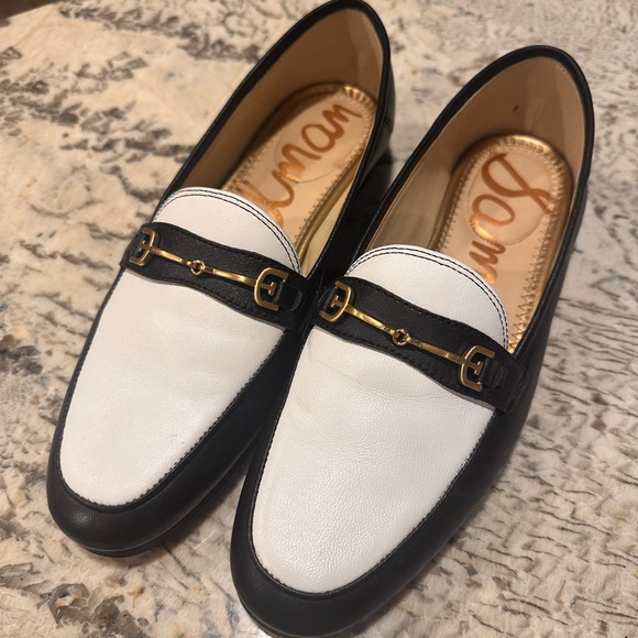 Sam Edelman Shoes - Sam Edelman Loafers Leather Gold Horse Bit Equestrian Preppy Classy Black